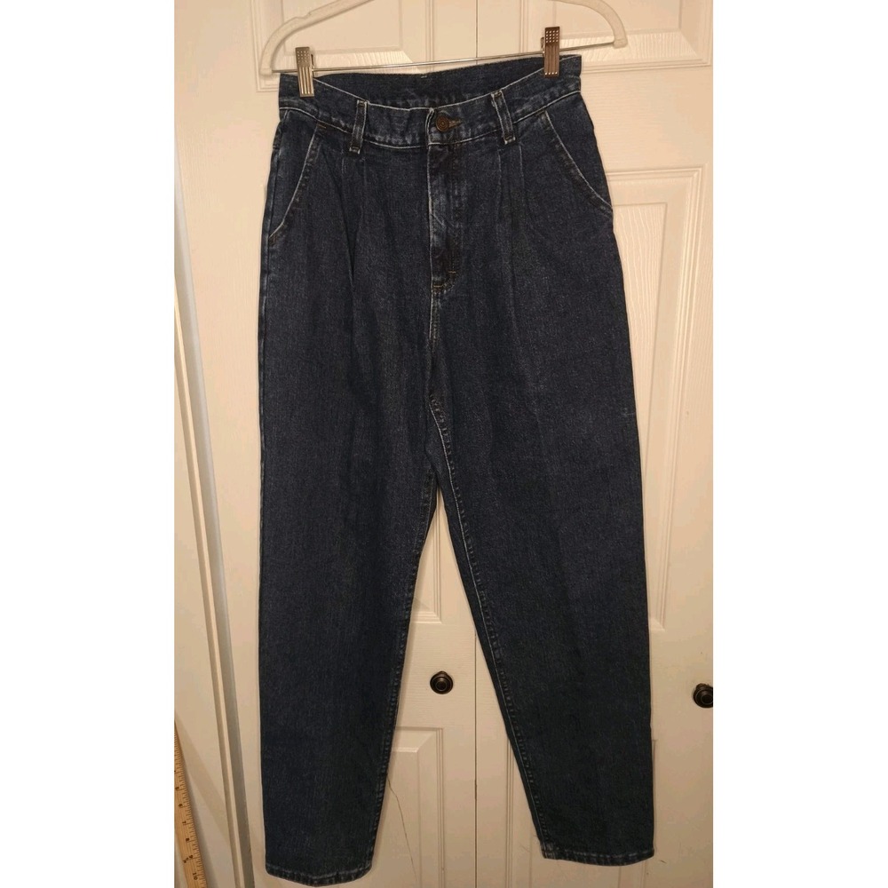 Vintage Lee Waist‎ 27 Pleated Tapered Leg High Waisted Mom Jeans Totally 80